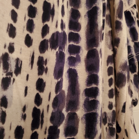 Cream Navy Blouse - L - Picture 4 of 4